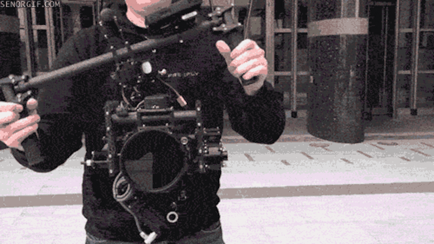 Gimbal för videoinspelning med DSLR-kamera